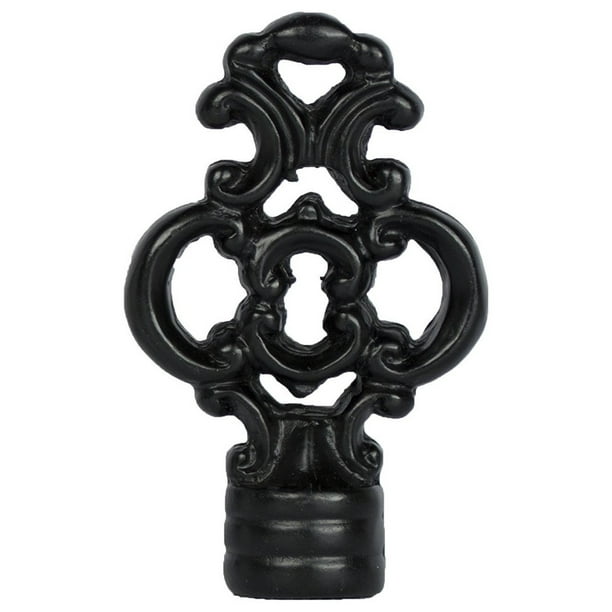 2 3//8-inch Tall Matte White Urbanest Set of 2 Key Lamp Finials